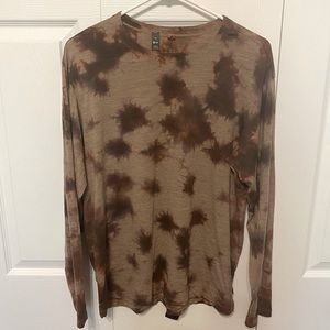 Lululemon LAB wool-blend tie-dye long sleeve shirt, in great condition, like new